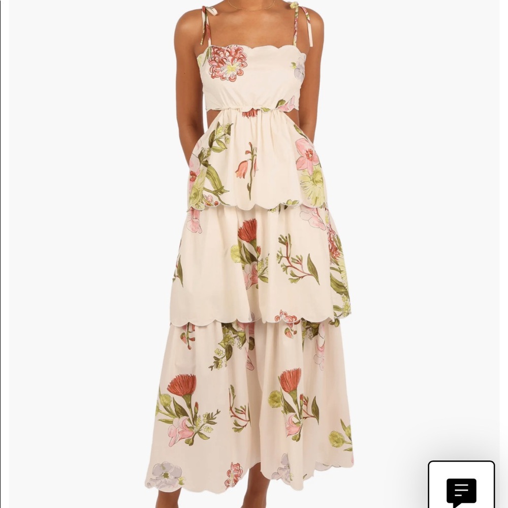 Petal & pup floral cream dress